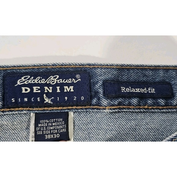 Eddie Bauer‎ Denim Men's 38x30 The Original Outdoors Outfitters Relaxed-fit Y2K - Picture 6 of 10